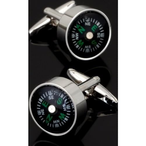 Free shipping, new mens shirt Cufflinks feature compass Cufflinks senior designer exclusively designs gift buttons for the groo