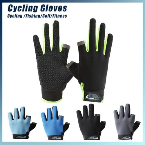 1 Pair Bicycle Gloves Full Finger Touchscreen Winter Autumn Warm Sweat Proof MTB Road Bike Motorcycle Riding Fishing Gloves