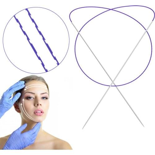 1 pc/bag Professional Eyebrow Lifting Molding Cones Fish Cog PDO PCL Lift Double Needle Thread