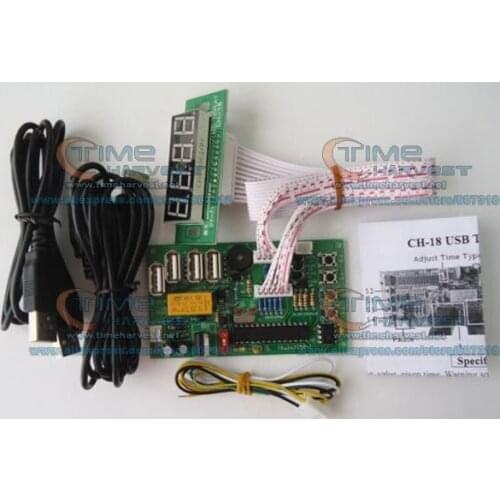 2pcs Timer control board/timer board coin operated Timer Board Power Supply for coin acceptor selector device, USB devices