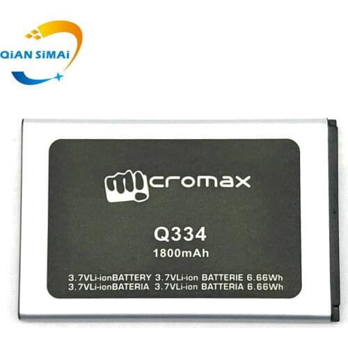 5pcs New original High Quality 3.7V 1800mAh Micromax Q334 Battery for Micromax Q334 mobile phone in stock+in track