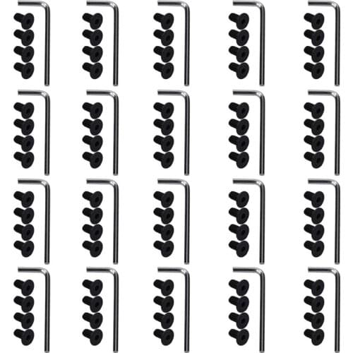 80Pcs Handlebar Front Fork Tube Screws with 20 x Hexagon Electric Scooter Replacement Parts for Xiaomi M365 Ninebot Es2