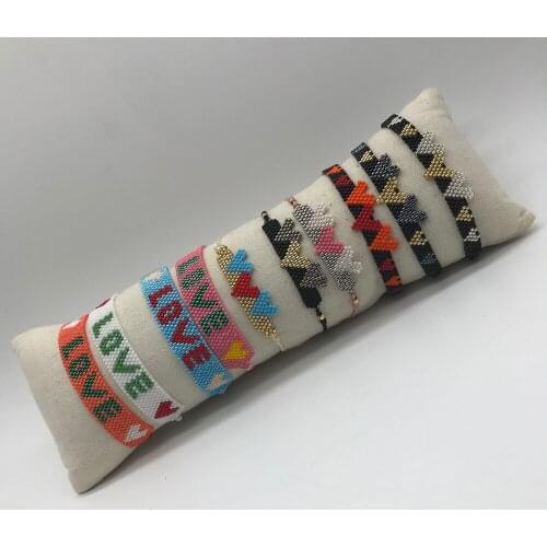 BLUESTAR MIYUKI Bracelet Pulseras Mujer Moda Heaerts Bracelet For Women LOVE Couple FriendShip Jewelry Gift