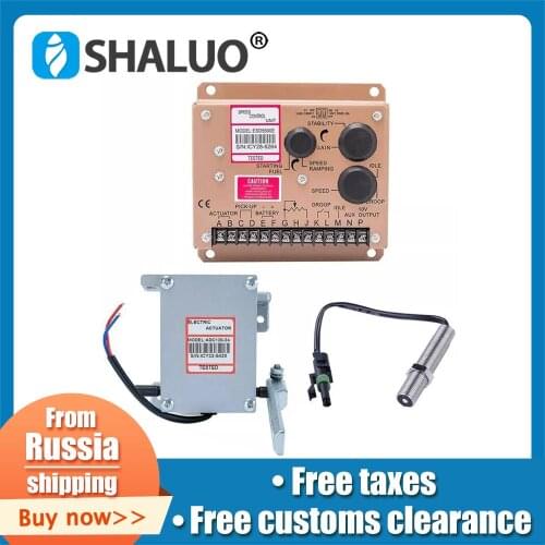 Fast delivery Diesel generator Governor Actuator ADC120 12V/24V ESD5500E speed controller and 3034572 pickup sensor