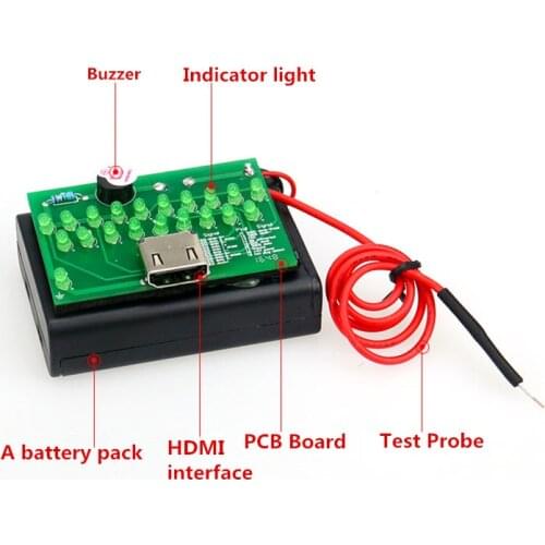 HDMI cable tester / test card HDMI Line sequence measurement DIY Maintenance detector HDMI cable tester test board