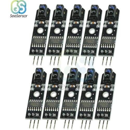10Pcs DC 5V IR Infrared Line Tracker Sensor Track Follower Sensor TCRT5000 Obstacle Avoidance For Arduino AVR ARM PIC