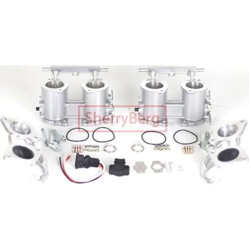 SherryBerg T3 Manifold fit for Weber EMPI Jenvey 36, 40, 44, & 45mm DRLA & IDF Model Dual Port Throttle Bodies FOR VW Beetle T 3