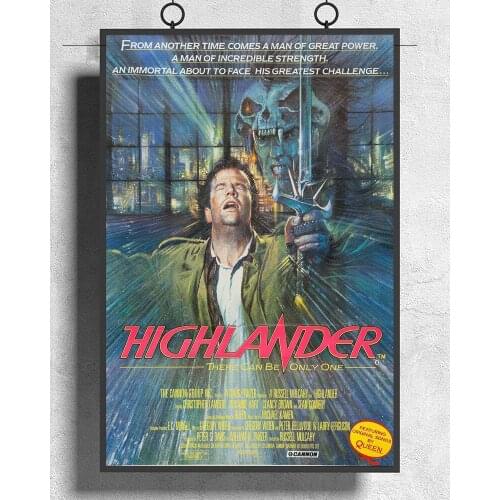 L331 HIGHLANDER Movie Sci Fi Silk Fabric Poster Art Decor Indoor Painting Gift