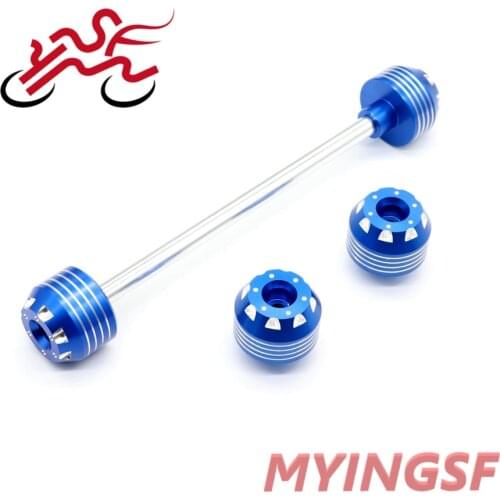 Front Rear Axle Fork Crash Sliders For SUZUKI GSXR 1300 HAYABUSA 2008-2020 Motorcycle Accessories Wheel Protector GSXR1300
