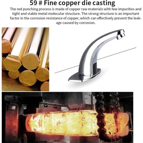 Bathroom Automatic Infrared Sensor Faucet Tap Water Saving Inductive Electric Basin Faucet Mixer Sink Faucet Touchless