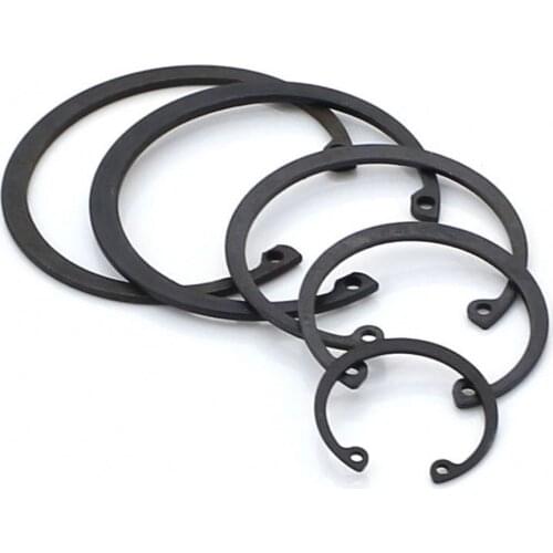 Circlip M8~M72 C Clips Snap Retaining Ring For Hole GB893 Black 65 Manganese Steel Washer Internal Retaining Ring Shaft CircliP