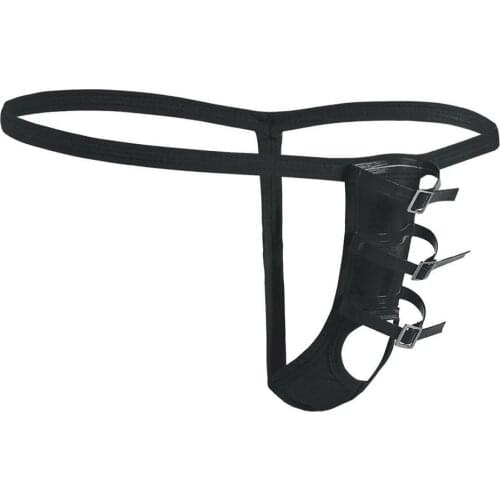 Sexy Cuecas Gay Underwear Jockstrap Sissy Mens Thongs G Strings Cockring Man Soft Erotic Lingerie Sex Penis Hole Bikini Brief