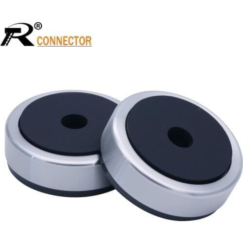 1pc 49*16mm Gunmetal Aluminum Plastic Amplifier Foot Feet Speaker Computer CD DVD Chassis Isolation Stand Base Pads