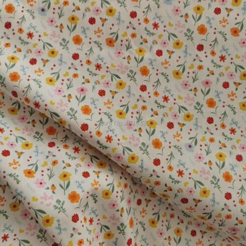 2020 New Arrivals flowers Twill Cotton Fabric DIY Sewing Quilting Baby&Child Fat Quarters Patchwork Textile Material