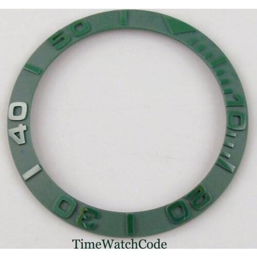 38mm Parnis high quality green brushed ceramic bezel green marks type for mens watches 12A