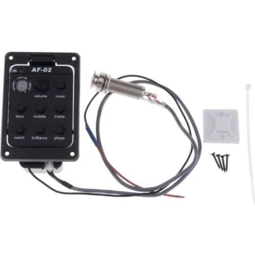4 Band EQ Acoustic Guitars Preamp Piezo Pickup Volume Control DIY