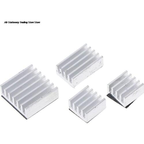 4pcs/set Aluminum Heatsink Radiator Cooler Kits for Raspberry Pi 4B
