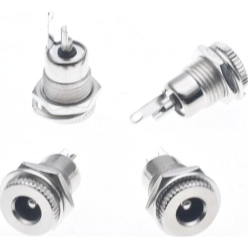 50pcs DC-099 5.5 x 2.1/5.5 x 2.5mm DC Power Jack Socket Female Panel Mount Connector DC-099