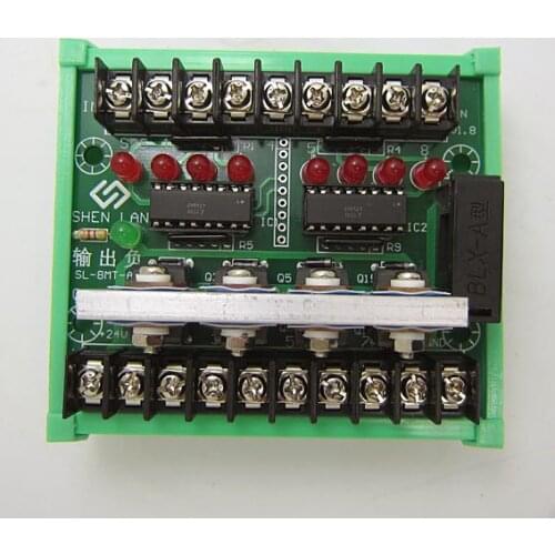 8-channel PLC Amplifier Board Solenoid Valve Hydraulic Valve Transistor Power Drive Transistor PLC Protection Board
