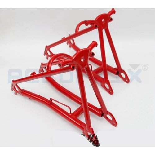 ACEOFFIX 2020 Red Brompton folding bike Frame chrome molybdenum steel rear Rack