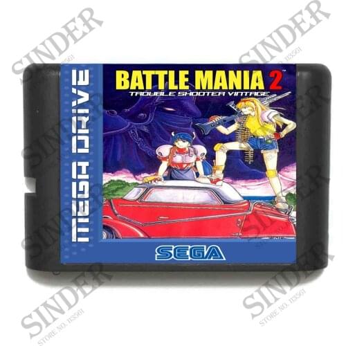 Battle Mania - Dai Gin Jou II ( Battle Mania 2 )16 bit MD Game Card For Sega Mega Drive For Genesis