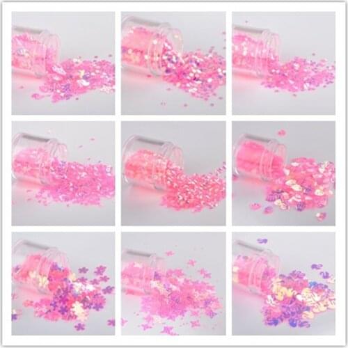 10G/Bag Pink Crystal Mix Moon Dot Shell Nail Sequins Paillettes Wedding Craft Making DIY Wedding Decoration Confetti Lentejuelas