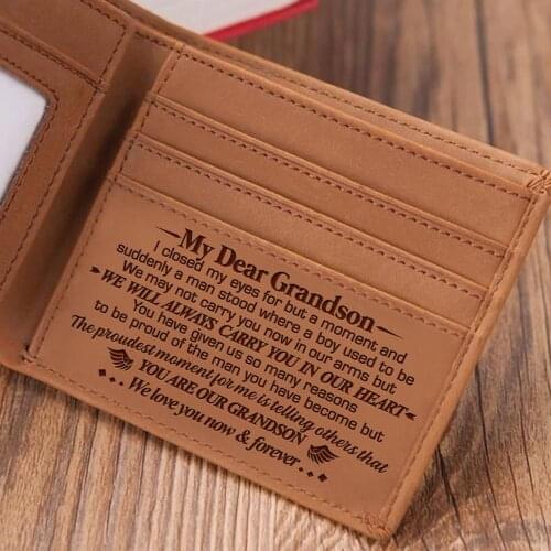 Grandparents To Grandson - I Love You More Than Anything In The World - Bifold Wallet