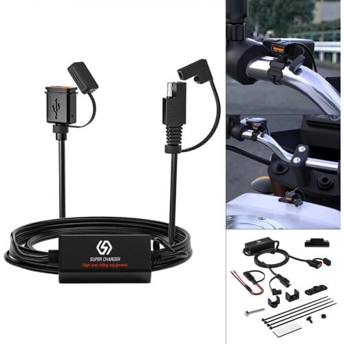 Single Motorcycle USB Fast Charging Version Charger Smart chip Insurance Device Designed for Motorcycle