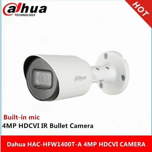 Original Dahua HAC-HFW1400T-A 4mp HDCVI Camera IR30M IP67 Bullet Camera DH-HAC-HFW1400T-A