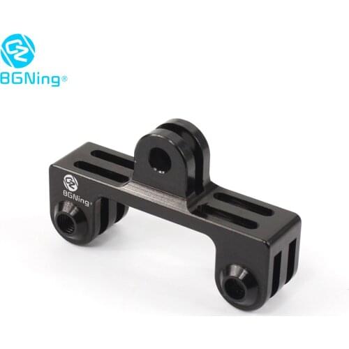 Dual Mount Bracket Tripod Holder Professional Action Camera Handle w/ Screw Mount Adapter for Gopro Hero 9 8 insta360 one X 2 R