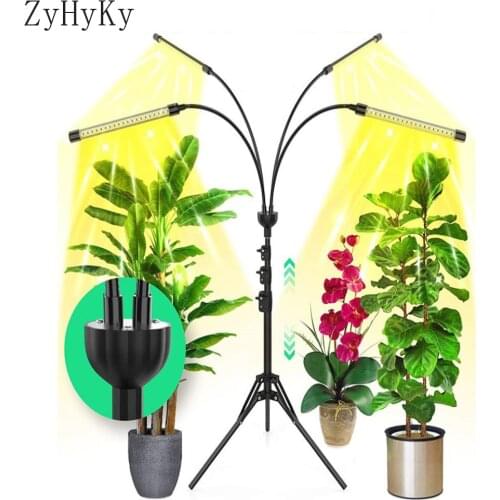 4 Head Sunlike Full Spectrum Phytolamps 80 Lamp Beads LED Grow Light Flexible Clip Phyto Lamp For Plants Flowers Grow Box