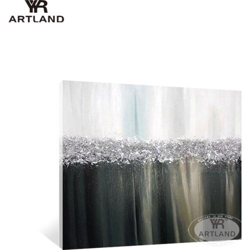 Guadro wall art picture 100% Handmade abstract bedroom oil painting on canvas dark color artwork poster for living room bedroom