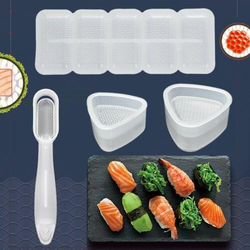 1Set Sushi Rice Ball Mold Punch DIY Triangle Heart Star Bento Maker Onigiri Sandwich Mould Kitchen Gadget Cooking Tools