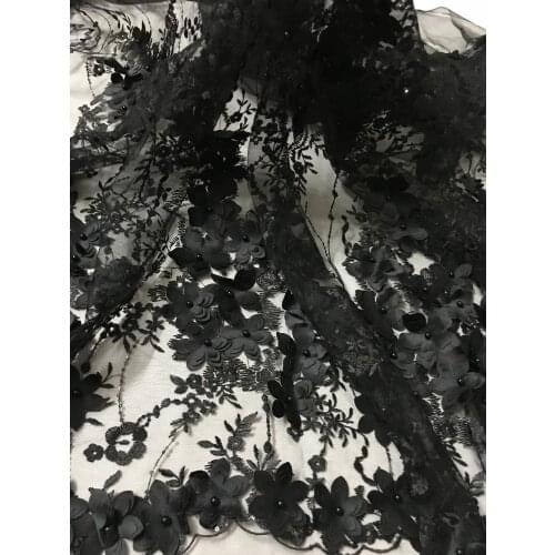 Best quality 3d flower embroidered African Tulle Lace Fabric fashion ZH-5615 African French Lace Fabric with embroiderybes