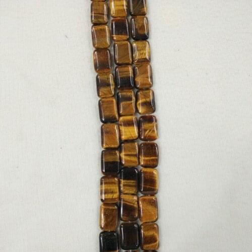 Fashion good quality natural tigers eye stone Rectangle shape charms 13x18mm Beads for jewelry Making Wholesale 42pcs/lot free