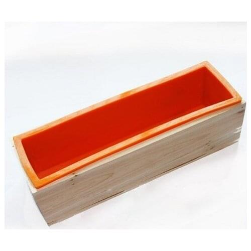 Soap Silicone Mold Wood Box for Homemade 42oz Soap Produce