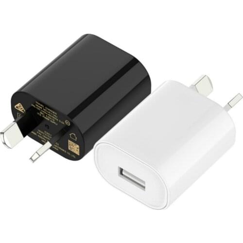 5V 2A 1A Australia New Zealand AU Plug Wall Charger Single USB Power Adapter for iPhone Xiaomi Samsung Smart Phone 500pcs