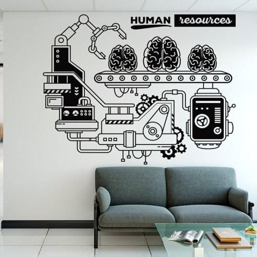 Office Wall Decal Business Process Vinyl Wall Sticker Removeable Office Decor Wall Art Murals Room Decoration DIY Decals Y71