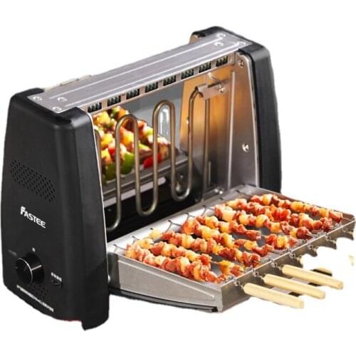 TT Export Original Electric Heating Barbecue Plate Household Smoke-Free Automatic Rotating Skewers Machine Barbecue Oven