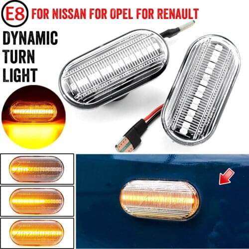 Sequential Flashing LED Turn Signal Side Marker Light For Dacia Duster Dokker Lodgy Renault Megane 1 Clio1 2 KANGOO ESPACE Smart