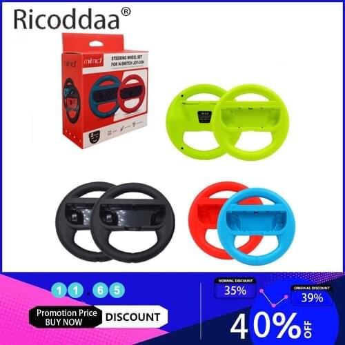 ABS Steering Wheel For Nintend Switch Handle Stand Holder Left Right Joy-Con Joycon For Nintend Switch NS NX Controller Wheels