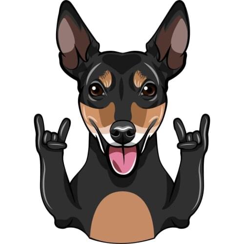 Cute Dog Car Sticker Windshield Bumper Motorcycle Helmet Decal High Quality KK Vinyl Cover Scratches Waterproof PVC