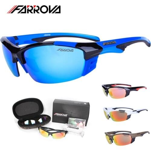 Farrova Cycling Eyewear Polarized Cycling Sunglasses New Men Outdoor Sport Goggles Sun Glasses Male Cycle Glasses