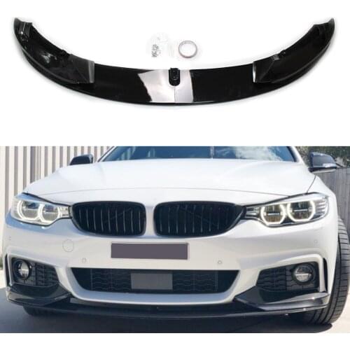 For 2014-2020 BMW F32 F33 F36 4 Series M Sport Front Bumper Lip Spoiler Cover Trim Gloss Black ABS Car-Styling Accessories