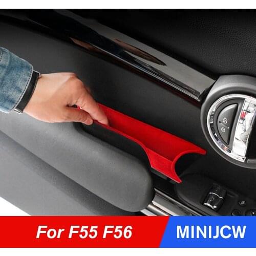 Car Door Storage Box Interior Handle ABS Storage Container Phone Holder For Mini Cooper S JCW F55 F56 Hatchback Car Accessories