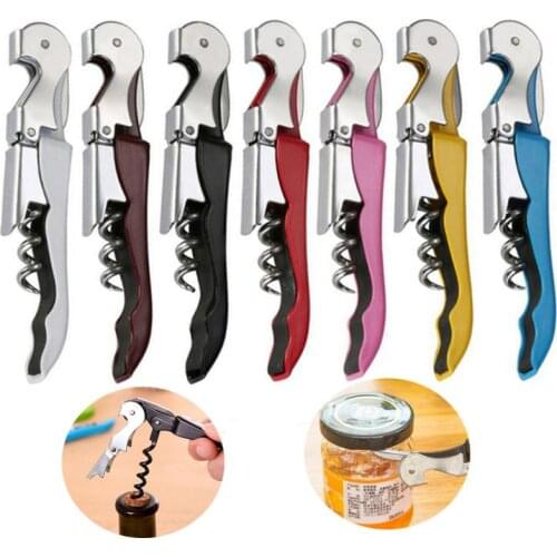 1pcs Stainless Steel Wine Bottle Opener Cutter Beer Bar Kitchen Restaurant Tool 13.5*3.5cm Bar Tools Accessories