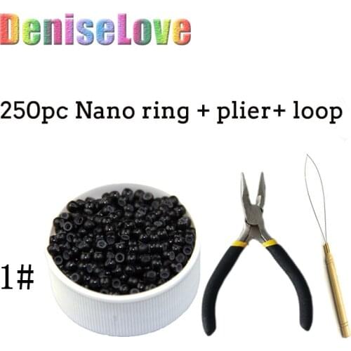 500pcs mocro Silica Nano Ring for hair extension plier toolshair beads hair extension viking hair rings beads for hair braiding