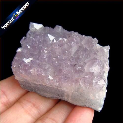 73 g Natural Stone Purple Raw Amethysts Druzy Drusy Elestial Skeletal Quartz Crystal Cluster Specimen Fit Jewelry Making KS542
