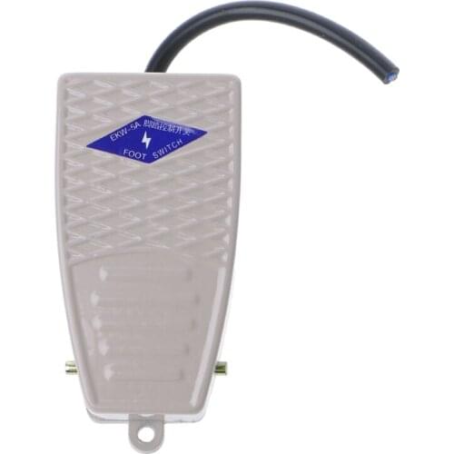 AC 380V DC 220V 5A Aluminum SPDT 1NO 1NC Momentary Control Foot Pedal Switch EKW-5A-B for Spot Welding Machine