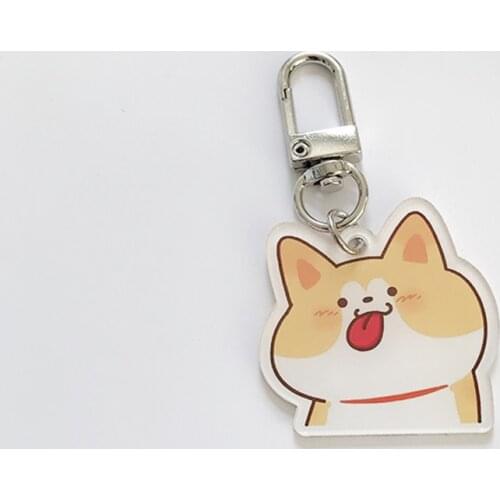 New Kawaii Trendy Lovers' Keychains Car Keys Key Chains Bag Decor Ins Dog Pendant Charms for Airpods for Samsung Galaxy Buds
